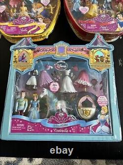 Mattel Disney Princess Favorite Moments Belle Snow White Cinderella Playsets Lot