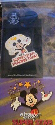 Mickeys Super Star Trading Team LE 2500 Complete With Card And 5 Pins