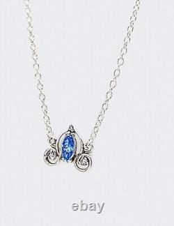 NEW 100% PANDORA 925 Disney Cinderella's Carriage Collier Necklace 393057C01