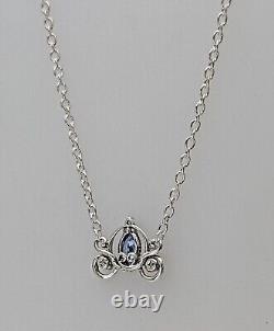 NEW 100% PANDORA 925 Disney Cinderella's Carriage Collier Necklace 393057C01