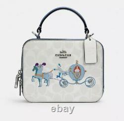 NEW! 2021 DISNEY X COACH Crossbody Signature Canvas Cinderella (NEW AND SEALED)