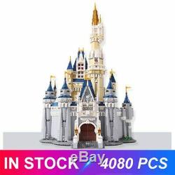 NEW 4080pcs DISNEY CASTLE Set 71040 Disney's Cinderella Castle Building Blocks
