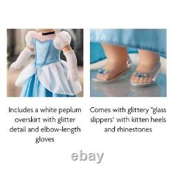 NEW American Girl Disney Princess CINDERELLA 18 DOLL + Gown Glass Slippers NIB