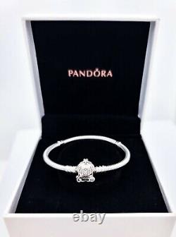 NEW Authentic PANDORA Disney Cinderella Pumpkin Coach Charm Bracelet 599190C01