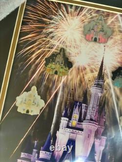 NEW Disney 2015 GenEARation D Cinderella Castle Framed Pin Set LIMITED EDITION