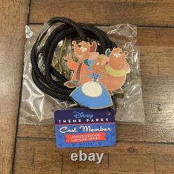 NEW Disney Cast Member Lanyard Jaq, Gus & Perla Cinderella Mice RARE