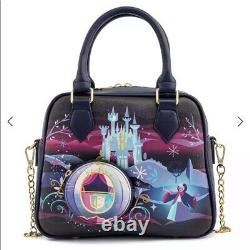 NEW Disney Cinderella Castle Loungefly Crossbody Bag 8.5x10.5x5 Rare Collectible