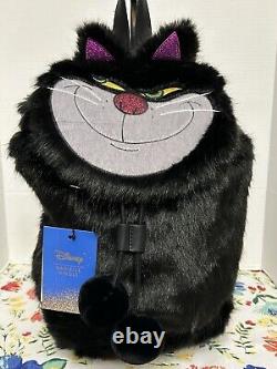 NEW Disney Cinderella Danielle Nicole Lucifer Cat Backpack Faux Fur NWT