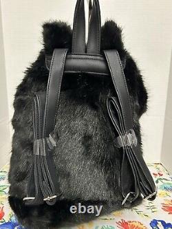 NEW Disney Cinderella Danielle Nicole Lucifer Cat Backpack Faux Fur NWT