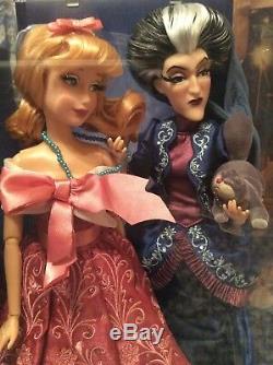 NEW Disney Cinderella & Lady Tremaine Designer Doll Set Limited LE Princess RARE