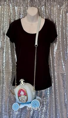 NEW Disney Cinderella Loungefly Crossbody Purse Stitch Shoppe Pumpkin Carriage