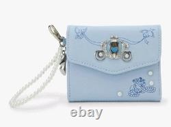 NEW Disney Cinderella Minimalist Studded Mini Backpack AND MATCHING WALLET SET