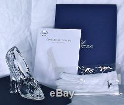 NEW Disney Cinderella Slipper Swarovski Crystal LE # 50/400 Glass Shoe Figurine