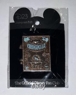 NEW Disney D23 Fairy Tale Princess Closing Title Book Cinderella Pin Storybook