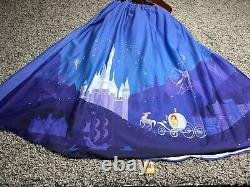 NEW Disney Dress Womens 3X 3XL Blue Cinderella Castle Her Universe Ashley Taylor