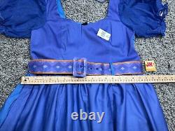 NEW Disney Dress Womens XL Blue Cinderella Castle Her Universe Ashley Taylor