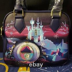 NEW Disney Loungefly Cinderella Castle Crossbody Bag Purse & Mini Backpack Set