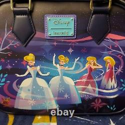 NEW Disney Loungefly Cinderella Castle Crossbody Bag Purse & Mini Backpack Set