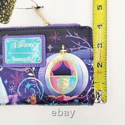 NEW Disney Loungefly Cinderella Castle Mini Backpack & Wallet Set Princess Bag