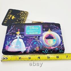 NEW Disney Loungefly Cinderella Castle Mini Backpack & Wallet Set Princess Bag