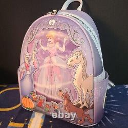 NEW Disney Parks 100 Decades 1950s Cinderella Loungefly Backpack Park Rags Gown
