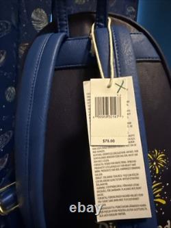 NEW Disney Parks Loungefly Cinderella's Castle Fireworks Mickey Mini Backpack