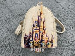 NEW Disney Parks Loungefly Mini Backpack 50th Anniversary Cinderella's Castle
