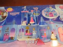 NEW Disney Princess CINDERELLA FAIRYTALE CASTLE MagiClip Doll Dresses, Furniture