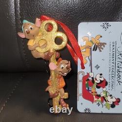 NEW Disney Store Sketchbook 2015 GUS & JAQ Ornament From Cinderella Christmas