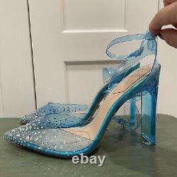 NEW Disney x Aldo Glass Slipper Cinderella Rhinestone Heels Sz 10 WOMENS