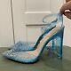 NEW Disney x Aldo Glass Slipper Cinderella Rhinestone Heels Sz 10 WOMENS