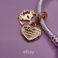NEW Disney x Pandora Cinderella Triple Charm Bracelet Set