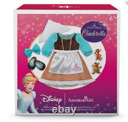 NEW IN BOX American Girl Doll Disney Princess Cinderella's Day Work Dress Mice