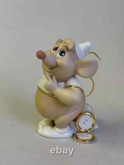 NEW Lenox Classics Disney Cinderella Gus the Mouse Figurine COA withBox 24k Gold