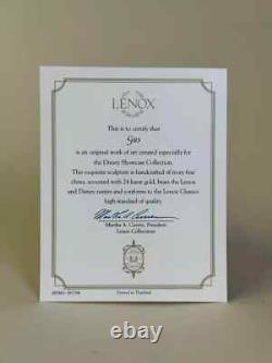 NEW Lenox Classics Disney Cinderella Gus the Mouse Figurine COA withBox 24k Gold