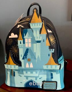 NEW Loungefly Disney Cinderella Castle Backpack Bag NWT