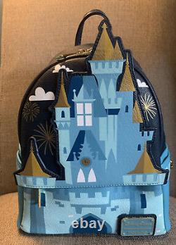 NEW Loungefly Disney Cinderella Castle Backpack Bag NWT