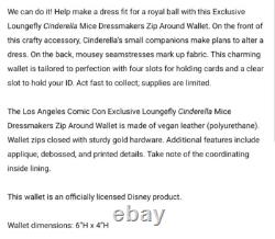 NEW Loungefly Disney Cinderella Dressmaker Mice Wallet Exclusive