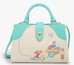 NEW Loungefly Disney Cinderella Mice & Birds Animals Convertible Crossbody Bag