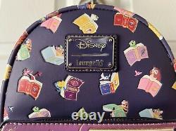 NEW! Loungefly Disney Princess Books Mini Backpack Bag Tangled Mulan Aladdin