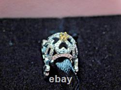 NEW Pandora 2-Tone Charm Disney Cinderella Pumpkin Coach #791573CZ With Box