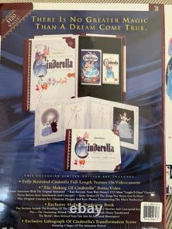 NEW & SEALED Walt Disney's Masterpiece Cinderella Exclusive Deluxe Video Edition