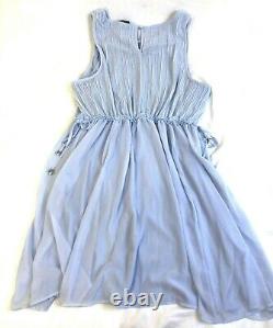 NEW Torrid Disney Cinderella Blue Chiffon Pleated Skater Dress Size 3 22-24