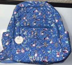 NEW Vera Bradley & Disney CINDERELLA PAISLEY FRIENDS Campus Backpack School Bag