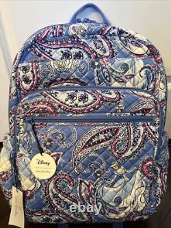 NEW Vera Bradley & Disney CINDERELLA PAISLEY XL Campus Backpack School Bag