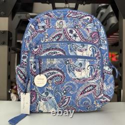 NEW Vera Bradley & Disney CINDERELLA PAISLEY XL Campus Backpack School Bag
