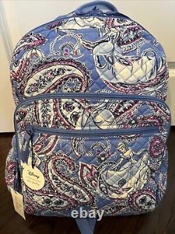 NEW Vera Bradley & Disney CINDERELLA PAISLEY XL Campus Backpack School Bag