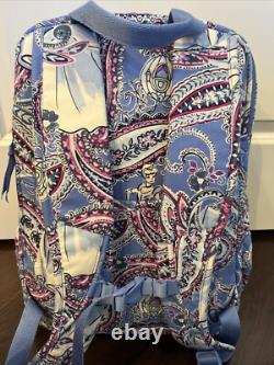 NEW Vera Bradley & Disney CINDERELLA PAISLEY XL Campus Backpack School Bag