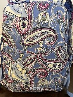 NEW Vera Bradley & Disney CINDERELLA PAISLEY XL Campus Backpack School Bag