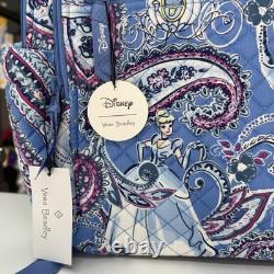 NEW Vera Bradley & Disney CINDERELLA PAISLEY XL Campus Backpack School Bag